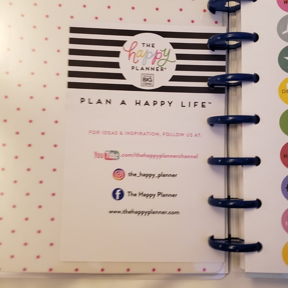 Happy Planner Classic Undated 12 Month navy rings - Picture 6 of 8